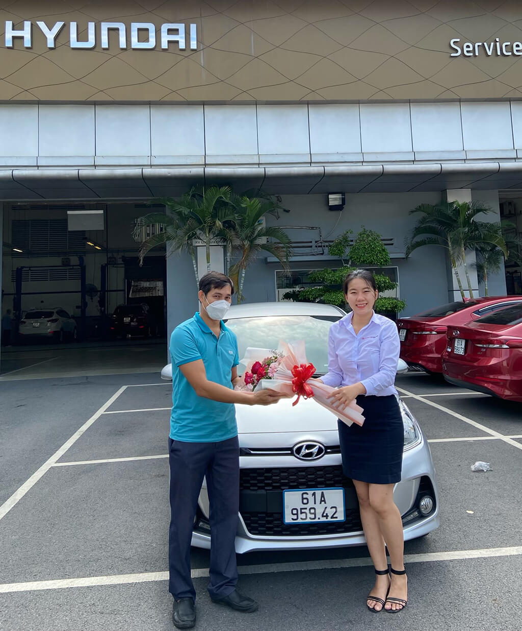 Buổi gia xe Hyundai grand i10 cho Khách hàng tại Bình Dương